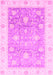 Oriental Pink Traditional Rug, abs3767pnk