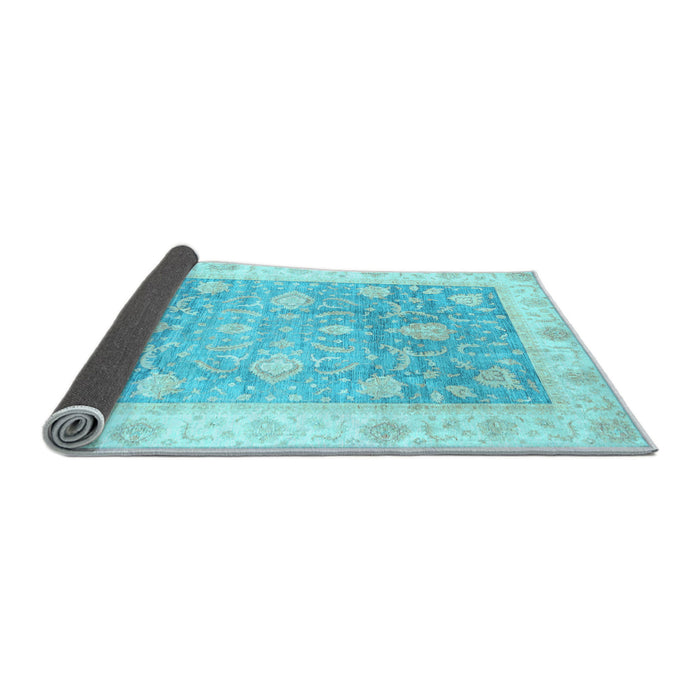 Sideview of Oriental Light Blue Traditional Rug, abs3767lblu