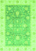 Oriental Green Traditional Rug, abs3767grn