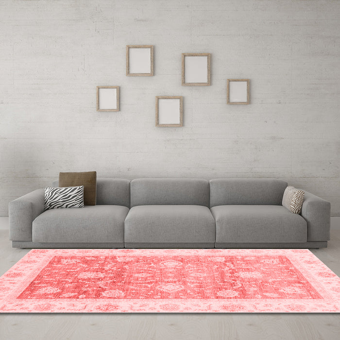 Traditional Red Washable Rugs