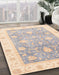Machine Washable Abstract Khaki Rose Pink Rug in a Family Room, wshabs3767