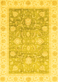 Oriental Yellow Traditional Rug, abs3767yw