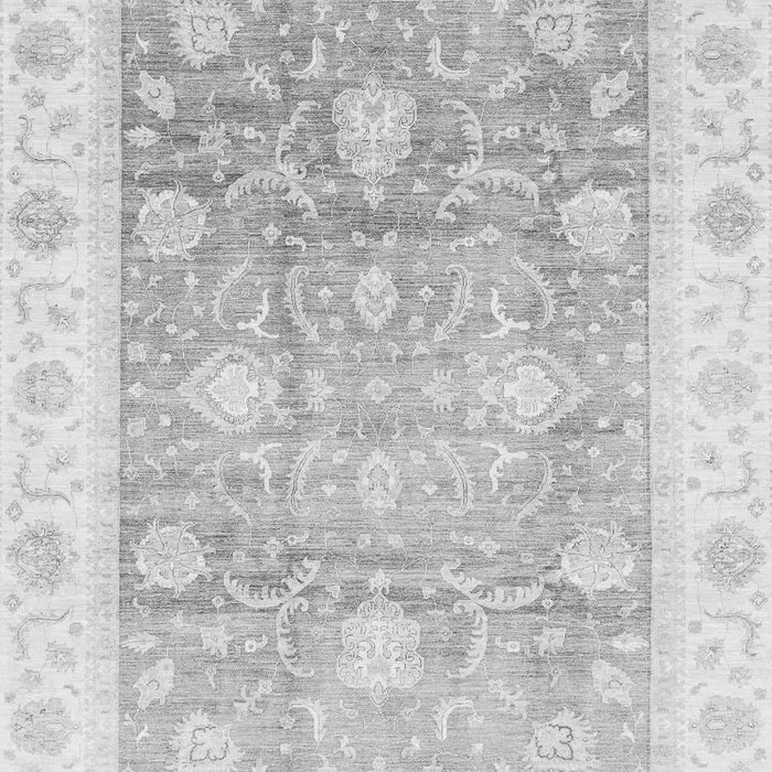 Machine Washable Oriental Gray Traditional Rug, wshabs3767gry