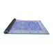 Sideview of Oriental Blue Traditional Rug, abs3767blu