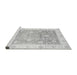 Sideview of Machine Washable Oriental Gray Traditional Rug, wshabs3767gry