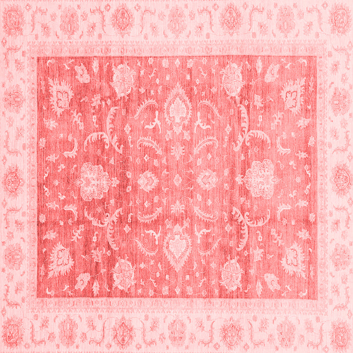 Machine Washable Oriental Red Traditional Rug, wshabs3767red