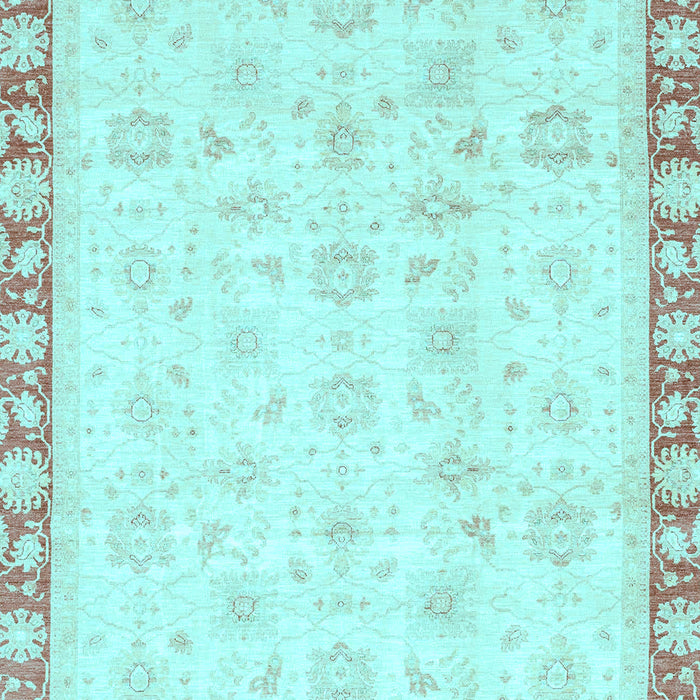 Machine Washable Oriental Light Blue Traditional Rug, wshabs3768lblu