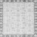 Square Machine Washable Oriental Gray Traditional Rug, wshabs3768gry