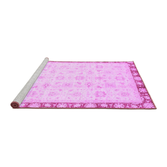 Sideview of Machine Washable Oriental Purple Traditional Area Rugs, wshabs3768pur