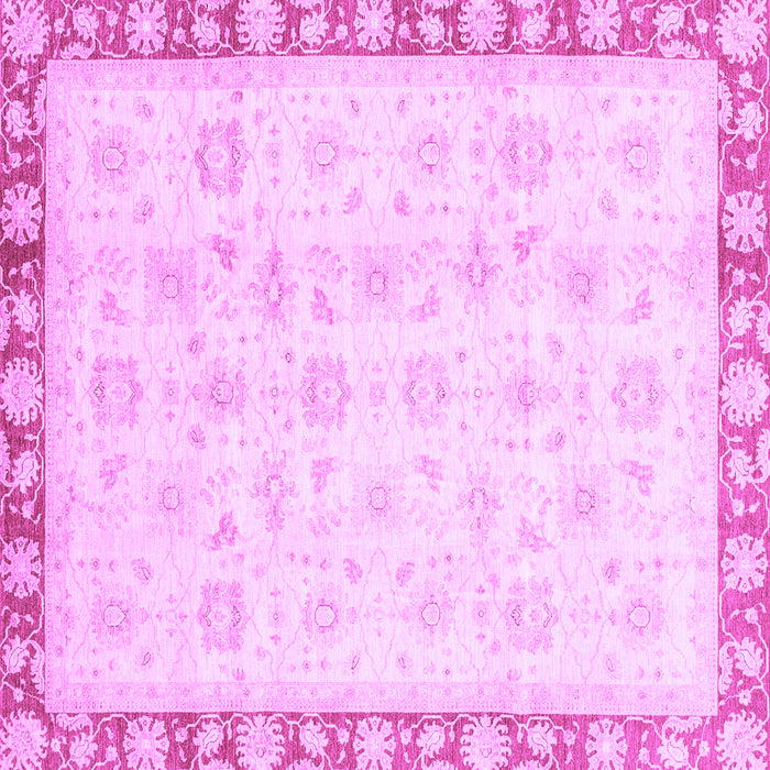 Square Oriental Purple Traditional Rug, abs3768pur