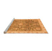 Sideview of Machine Washable Oriental Orange Modern Area Rugs, wshabs3769org