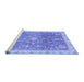 Sideview of Machine Washable Oriental Blue Modern Rug, wshabs3769blu