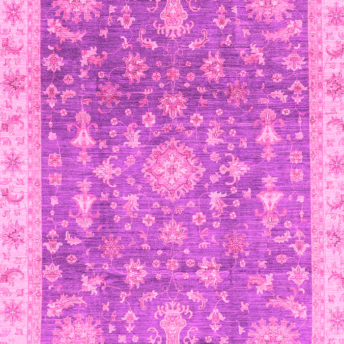 Machine Washable Oriental Pink Modern Rug, wshabs3769pnk