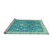 Sideview of Machine Washable Oriental Light Blue Modern Rug, wshabs3769lblu