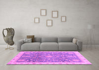 Machine Washable Oriental Purple Modern Rug, wshabs3769pur