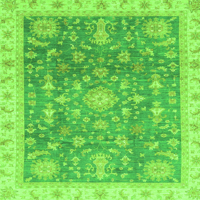 Square Oriental Green Modern Rug, abs3769grn