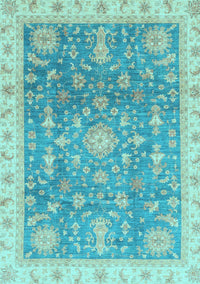 Oriental Light Blue Modern Rug, abs3769lblu