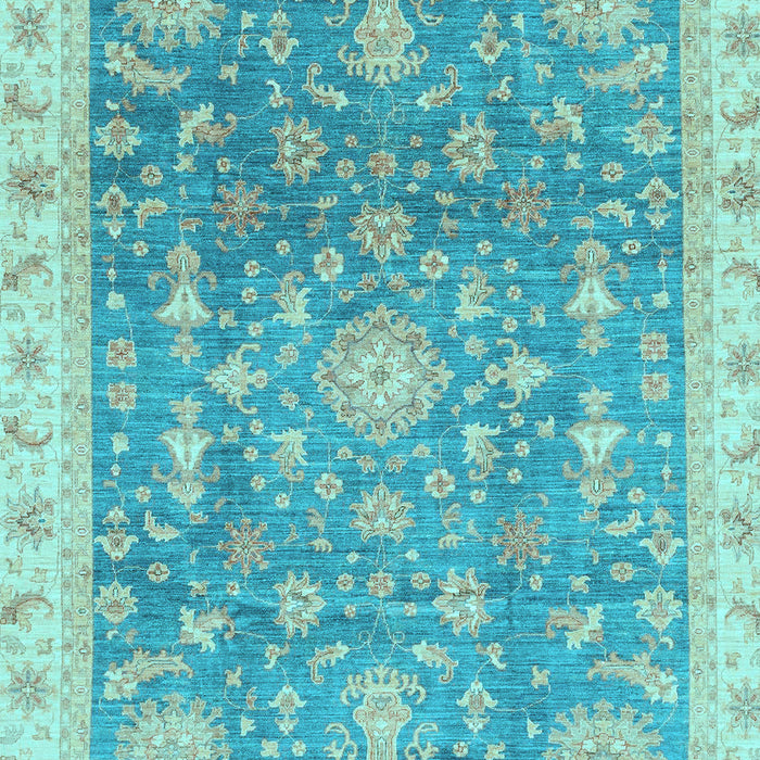 Oriental Light Blue Modern Rug, abs3769lblu