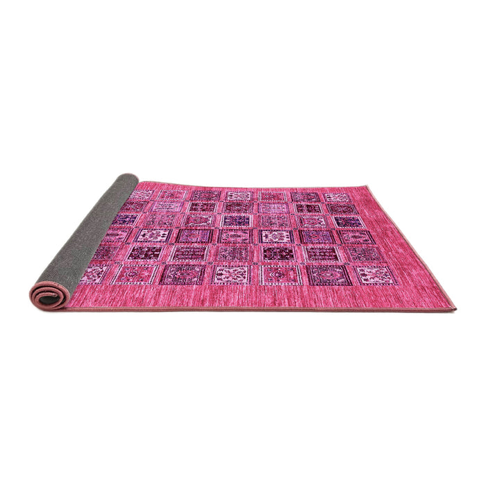 Sideview of Oriental Pink Modern Rug, abs376pnk