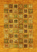 Oriental Yellow Modern Rug, abs376yw