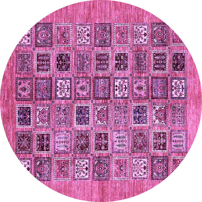 Round Oriental Purple Modern Rug, abs376pur