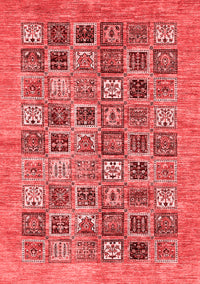 Oriental Red Modern Rug, abs376red