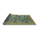 Sideview of Oriental Light Blue Modern Rug, abs376lblu