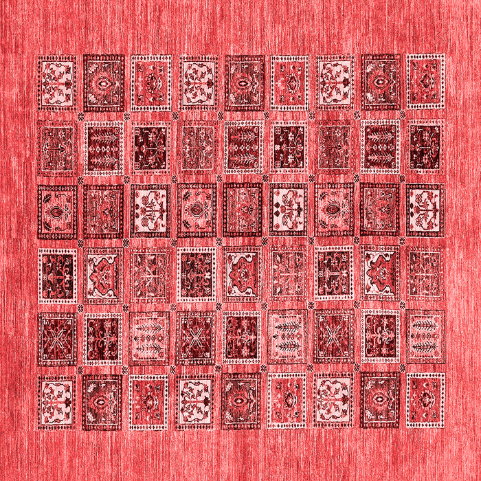 Machine Washable Oriental Red Modern Rug, wshabs376red