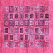 Square Oriental Pink Modern Rug, abs376pnk