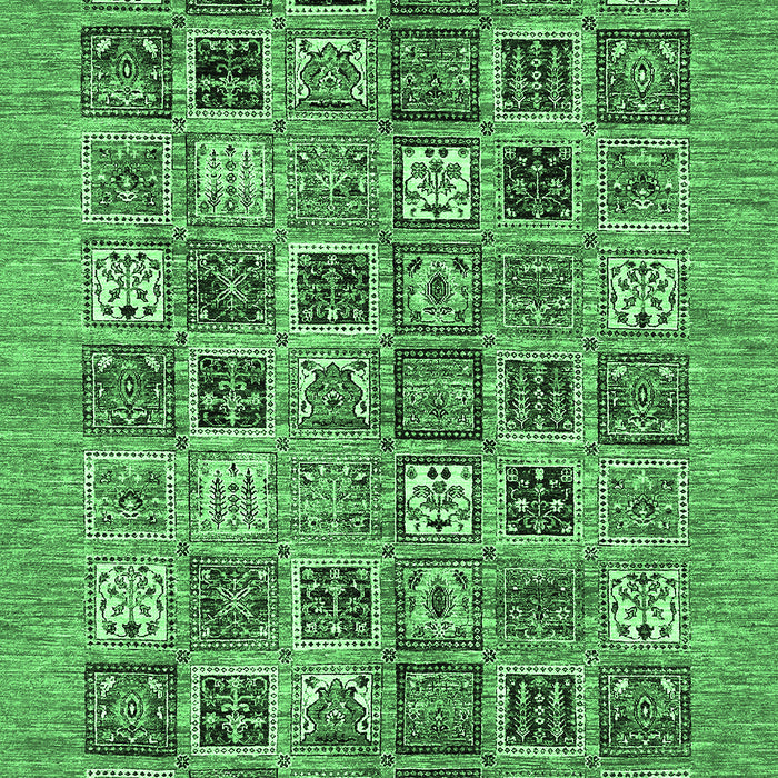 Oriental Emerald Green Modern Rug, abs376emgrn