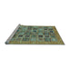 Sideview of Machine Washable Oriental Light Blue Modern Rug, wshabs376lblu