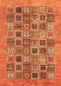 Oriental Orange Modern Rug, abs376org