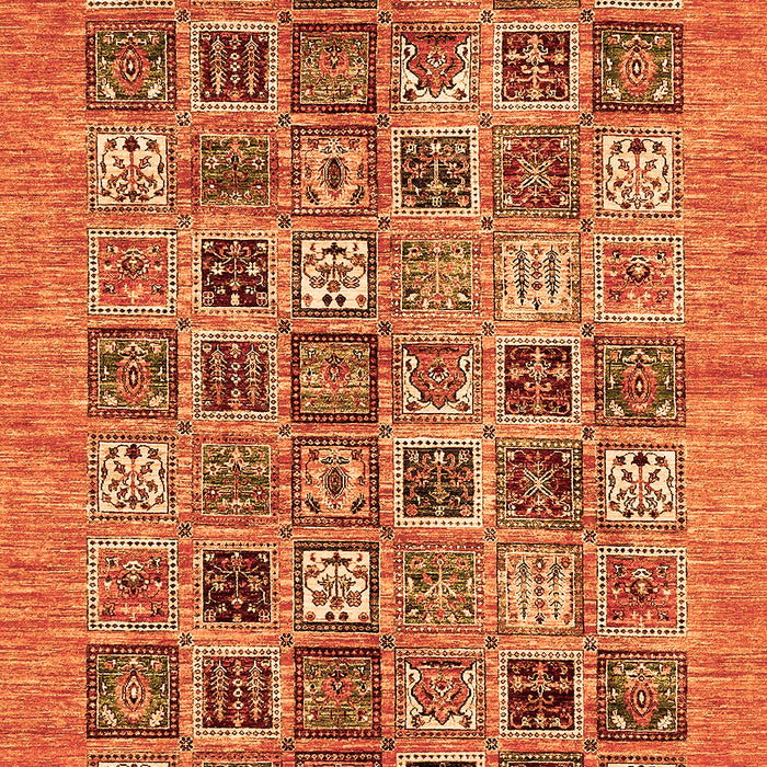 Oriental Orange Modern Rug, abs376org