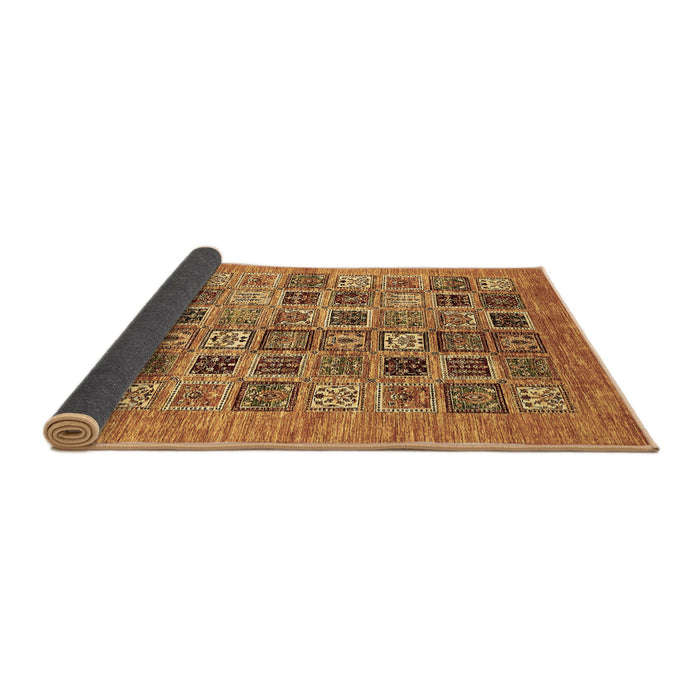 Sideview of Oriental Brown Modern Rug, abs376brn