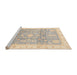 Sideview of Machine Washable Abstract Light French Beige Brown Rug, wshabs3770