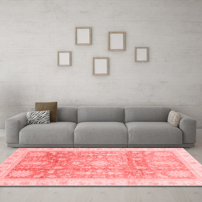 Modern Red Washable Rugs