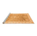 Sideview of Machine Washable Oriental Orange Modern Area Rugs, wshabs3770org