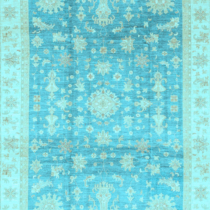 Oriental Light Blue Modern Rug, abs3770lblu