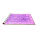 Sideview of Machine Washable Oriental Purple Modern Area Rugs, wshabs3770pur