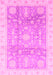 Machine Washable Oriental Pink Modern Rug, wshabs3770pnk