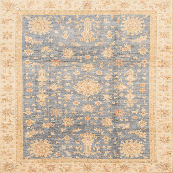 Square Machine Washable Abstract Light French Beige Brown Rug, wshabs3770