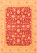 Machine Washable Abstract Orange Modern Area Rugs, wshabs3771org