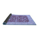 Sideview of Abstract Blue Modern Rug, abs3771blu