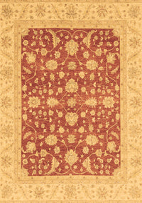 Abstract Brown Modern Rug, abs3771brn