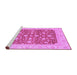 Sideview of Machine Washable Abstract Purple Modern Area Rugs, wshabs3771pur