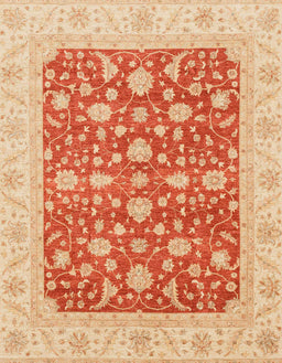 Abstract Orange Red Modern Rug, abs3771