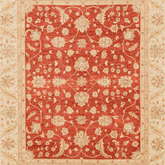 Abstract Orange Red Modern Rug, abs3771