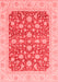 Abstract Red Modern Area Rugs