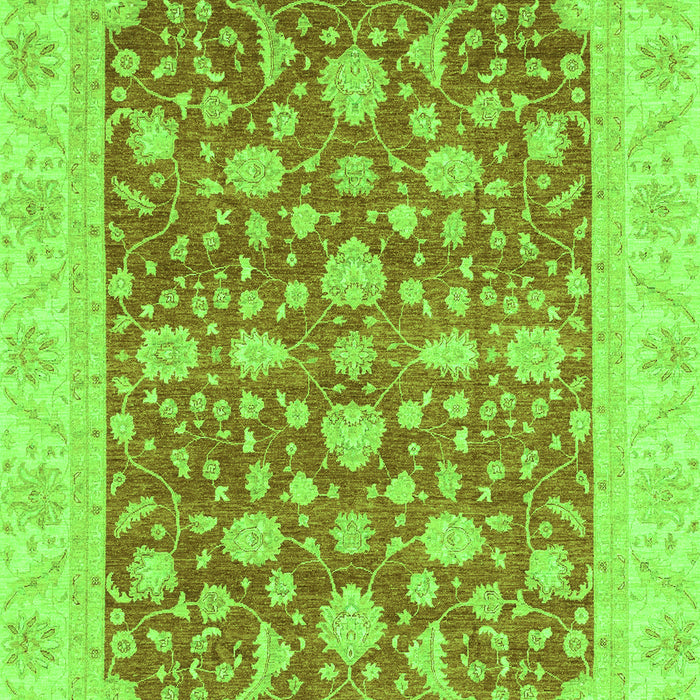 Machine Washable Abstract Green Modern Area Rugs, wshabs3771grn