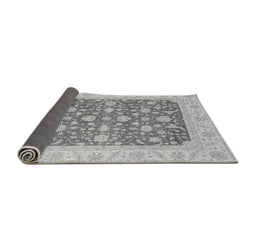 Sideview of Abstract Gray Modern Rug, abs3771gry